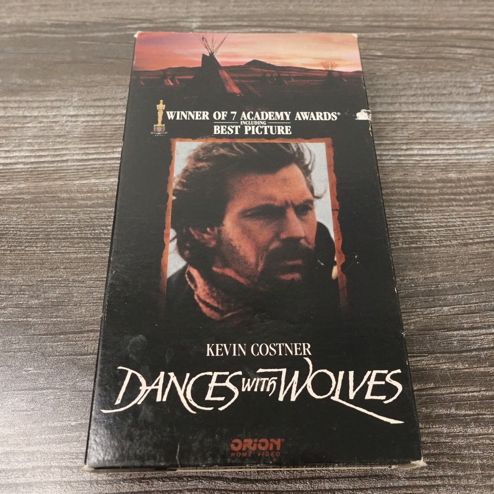 Orion Dances with Wolves VHS Movie N/A Black Good Kevin Costner 1990 Western